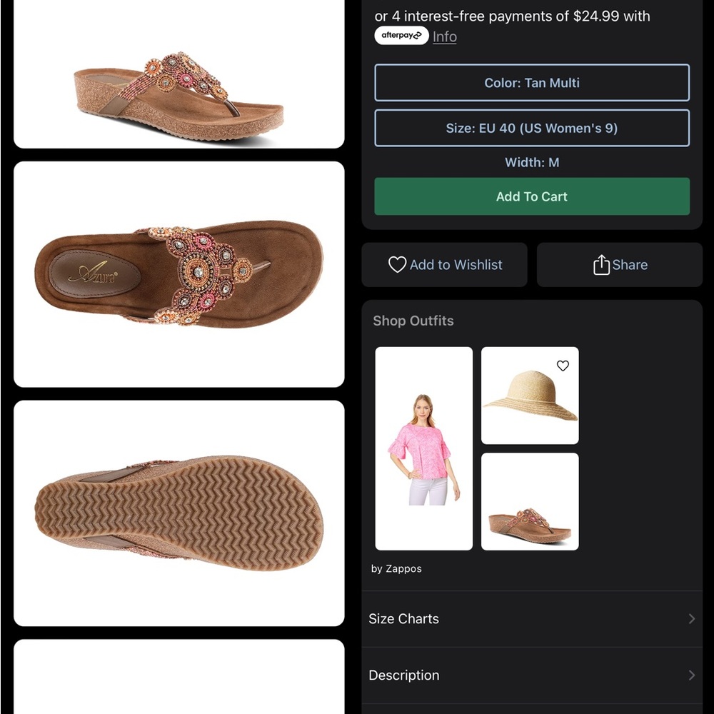 Azura Chiara sandals.